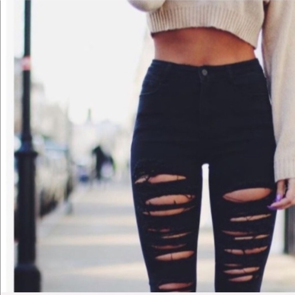 PacSun Denim - 🌿SALE🌿 MURUA / black distressed skinny jeans